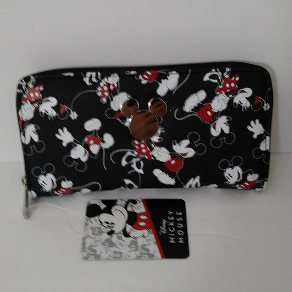 Disney Bags Disneys Mickey Minnie Zip Around Wallet Poshmark